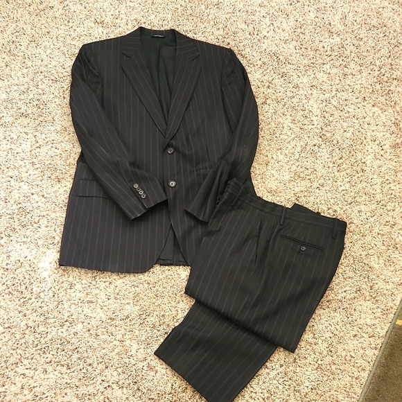 Dolce & Gabbana men pinstripe 2ps pant suit 100% wool - Picture 2 of 10